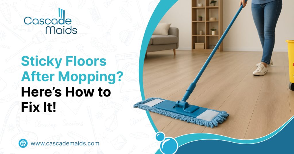 How to clean sticky floors